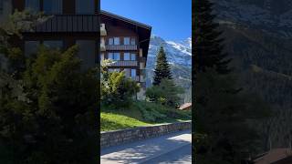 Grindelwald🇨🇭 nature relaxing switzerlands mountains swissvillage viralvideo shorts alps [upl. by Gnues]