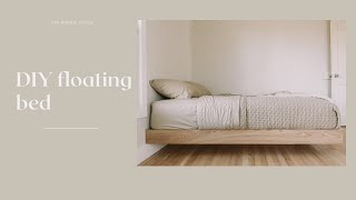 DIY FLOATING BED  How to build your own floating bed for your bedroom [upl. by Oinotnaesoj543]