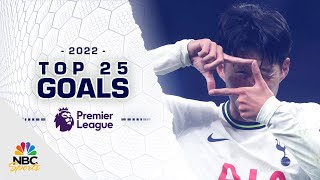 The top 25 Premier League goals of 2022  NBC Sports [upl. by Nyram525]