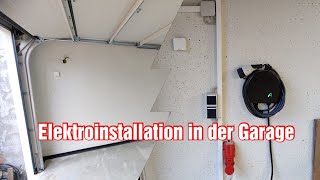 Unsere Elektroinstallation in der Rekers Fertiggarage  Wallbox  Hausbau [upl. by Eirtemed]