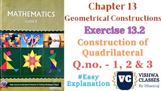 Class 9  Chapter 13 Geometrical Constructions  Exercise  132 QNo 1 to 3  CG Board  SAGES [upl. by Ycnuahc36]