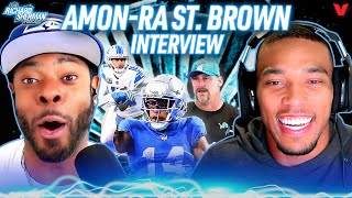 AmonRa St Brown on Detroit Lions revival Jared Goff 125 million contract  Richard Sherman NFL [upl. by Noloc416]