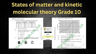 Kinetic molecular theory  Heating curve  States of matter  Boiling point  Exam Question Grade 10 [upl. by Silirama403]