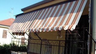 Come INSTALLARE una TENDA da soleHow to INSTALL a AWNING  Cambiare TELO TENDA da sole [upl. by Jt]