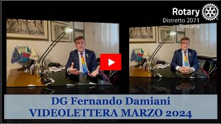 Rotary D2071 Videolettera del Governatore Marzo 2024 [upl. by Benni813]