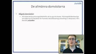 Privatjuridik  Domstolarna  Del 5  Allmänna domstolar  Högsta domstolen [upl. by Akienat]