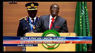 AU Chair Robert Mugabe address 26th AU Summit [upl. by Adriell]