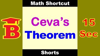 Cevas Theorem Trick [upl. by Ellehc]