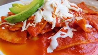 Mexicanísimos Chilaquiles Rojos ¡Inigualables [upl. by Ybur]