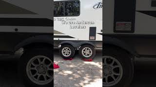 Anderson Levelers Watch us Level our Travel Trailer [upl. by Aidnic]