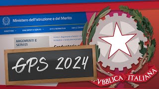 TUTORIAL ISCRIZIONE GRADUATORIE PROVINCIALI  GPS 202426 [upl. by Swift]