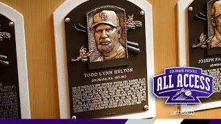 Rockies All Access  Todd Helton Hall of Fame  Plaque Installation [upl. by Delmor]