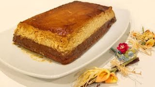 PASTEL de CHOCOLATE y FLAN Tarta de flan o chocoflan Receta  26 [upl. by Akirat819]