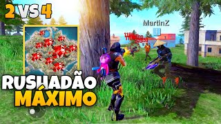 A DUPLA MAIS TEMIDA DA RANQUEADA DUO VS SQUAD FREE FIRE MOBILE [upl. by Ness]