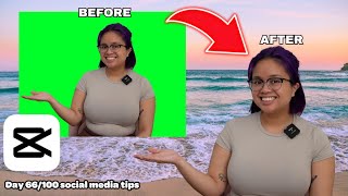 How to use the green screen effect on CapCut [upl. by Annice]