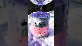 Lavender Pinalen Overload Squeeze 💜✨💦🌈 Creditloveasmr817 soapyspongesqueezing asmr satisfying [upl. by Yssor]