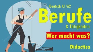 Berufe Wer macht was Deutsch A1A2 [upl. by Eiliak]