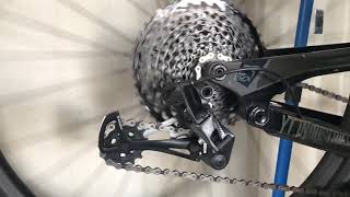 SRAM Eagle GX Shifting 12 Speed Slow Motion 240fps [upl. by Bonnice457]