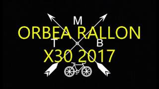 ORBEA RALLON X30 2017 [upl. by Aztinad]