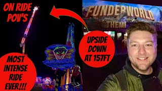 FUNDERWORLD Theme Park Bristol  AIRMAXX  MOST INTENSE RIDE EVER Fun Fair Vlog March 2024 [upl. by Torrell]