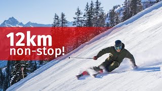 Längste Talabfahrt Vorarlbergs Hochjoch Totale 12km in Silvretta Montafon [upl. by Valenka420]