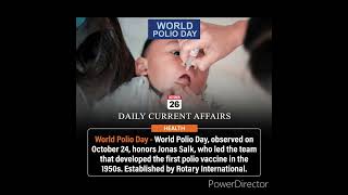 WORLD POLIO DAY [upl. by Malha338]