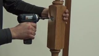 How to Connect Handrail to a Newel Post Using MiniLock Handrail Fastener [upl. by Imoian533]