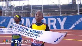 The fastest kids in the world shine in 60m sprint at the Millrose Games  NBC Sports [upl. by Aieka]