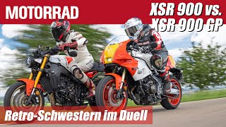 Yamaha XSR 900 vs Yamaha XSR 900 GP  Vergleich der japanischen RetroSchwestern [upl. by Akcirred10]