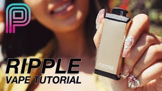 RIPPLE VAPE KIT TUTORIAL The new skinsensing vaporizer from Wellon [upl. by Krahling488]