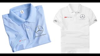 Áo thun polo hãng xe mercedes benz áo thun có cổ bẻ cao cấp vải cotton cá xấu gai mịn thời trang [upl. by Elodea429]