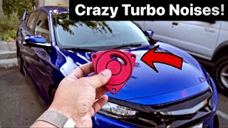 Cheap Turbo Mod For Honda Civic 10th Gen Blow Off Valve BOV Sound Plate Install Adapter Type R SI [upl. by Ahsas288]