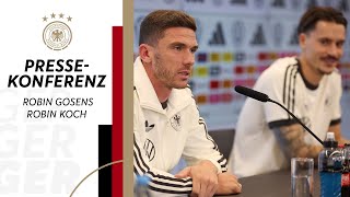 RELIVE  Pressekonferenz der Nationalmannschaft mit Robin Gosens und Robin Koch [upl. by Artima425]