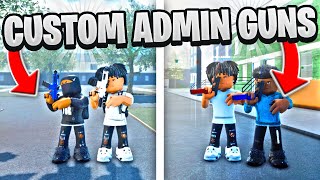 I GOT AN ADMIN TO GIVE ME CUSTOM GUNS IN THIS PHILLY ROBLOX HOOD GAME [upl. by Eilitan143]