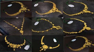 short necklace design gold 2024new stylish necklace design viralvideo babymomsathi [upl. by Leahcimdivad]