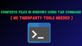 How to Compress Files in Windows Using Tar Command  Easy CMD Zip Tutorial [upl. by Jillana]