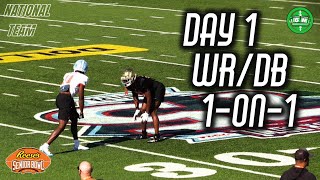 2024 Senior Bowl Coverage Day 1  WRvsDB  National Team 1 on 1 [upl. by Netsuj]