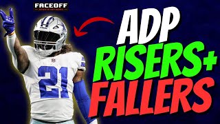 BIGGEST ADP MOVERS  Fantasy Football ADP Risers amp Fallers  Ezekiel Elliott Jahmyr Gibbs  more [upl. by Glennie480]