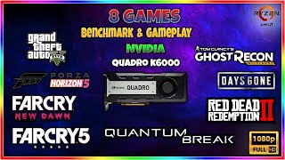 NVIDIA QUADRO K6000  8 LATEST GAMES TEST  1080P  Benchmarking amp Gameplay  2023  ABDULLAH HACK [upl. by Charteris221]