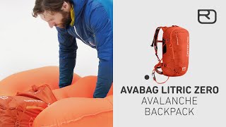 AVABAG LiTRIC ZERO avalanche backpack English  ORTOVOX [upl. by Justino77]