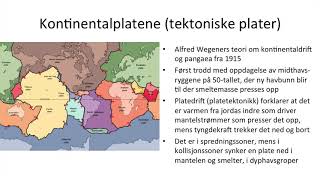 Geografi  Jordens oppbygging og platedrift [upl. by Macswan]