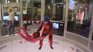 Indoor flying at iFly Seattle  watch these kids fly [upl. by Gardy635]