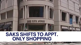 San Franciscos Saks Fifth Avenue shifting to appointmentonly shopping  KTVU [upl. by Anuhsal]