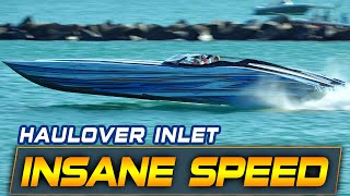 SERIOUS RAW POWER THROUGH HAULOVER INLET  SICK HP IN 4K  BOAT ZONE [upl. by Kerri]