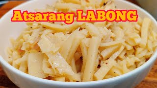 Atsarang Labong bamboo shoot recipe [upl. by Toile]