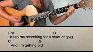 Heart of Gold Neil Young Guitar PlayAlong [upl. by Seira232]