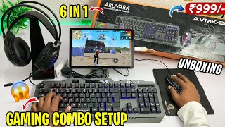 Cheapest Full Gaming Setup Build for Mobile Under Rs 1000  Keyboard mouse headphone OTG USB hub [upl. by Dow]