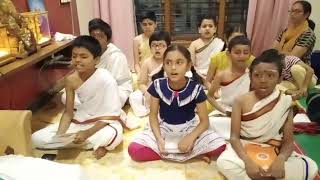 Ganapati Atharva Sheershanam  Trayee Veda Vidyalaya  Young students chanting [upl. by Ahsropal]