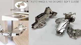 Auto Hinges 155 Degree Ebco Soft Close  L Bihari Hinges  155° Hinge  Zero Protrusion Soft Close [upl. by Eelirak]