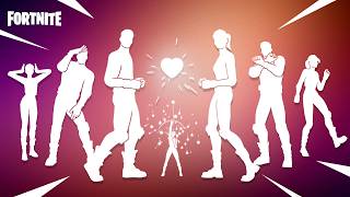 New Popular Fortnite Dances amp Emotes Heartbreak Shuffle Moonlit Mystery Icon Series [upl. by Dominus]